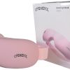 eye massager with heat, vibration and warm compress, smart sleeping eyes mask with bluetooth can connect with phone for music,gift for mother's day Pink CFENEYOL smart eye mask with packaging
