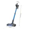 cordless vacuum cleaner, 55kpa/8 in 1 powerful suction lightweight vacuum cleaner for home, led display, 3 suction modes, 45mins detachable battery vacuum for hard floor carpet pet hair Cordless stick vacuum with dimensions and LED head