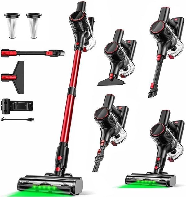 v1313 au a27r 00.jpg Cordless stick vacuum with multiple cleaning attachments