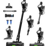 Cordless stick vacuum with multiple cleaning attachments