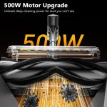 500W motor vacuum head with powerful suction