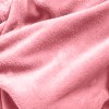 royal comfort snug hoodie nightwear super soft reversible coral fleece 750gsm pink Close-up of soft pink plush fabric texture