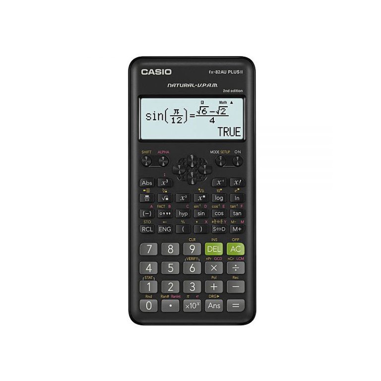 Casio scientific calculator displaying trigonometry calculation result