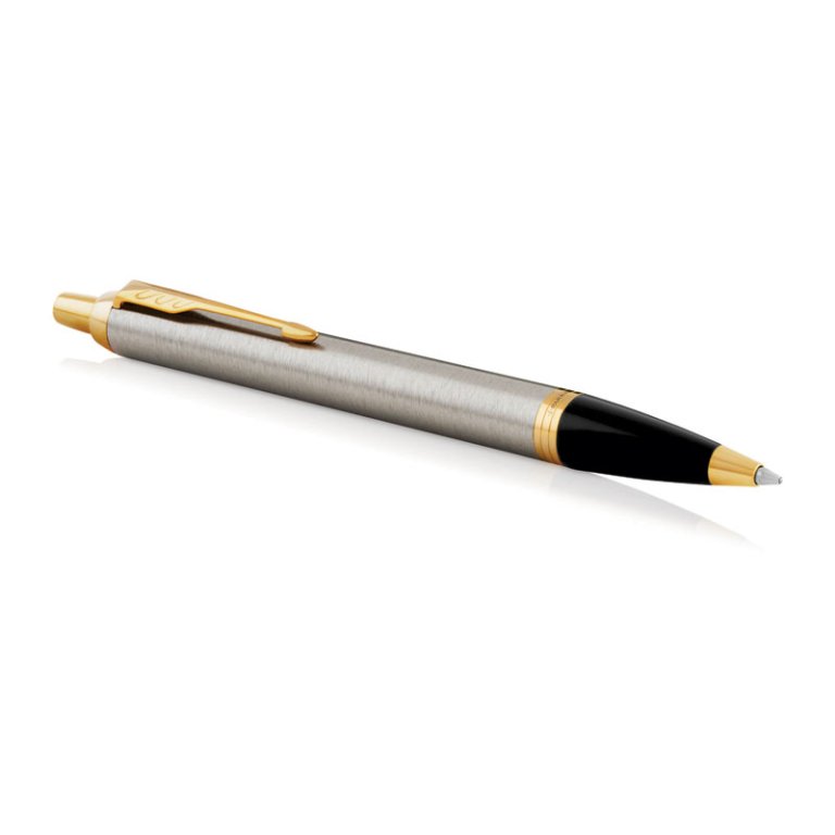 parker im brshmetal ball pen med blu Gold and silver luxury ballpoint pen