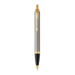 parker im brshmetal ball pen med blu Silver and gold luxury ballpoint pen