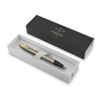 parker im brshmetal ball pen med blu Parker pen in presentation gift box