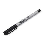 Black Sharpie ultra fine point permanent marker