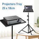 Adjustable projector tray stand 25x18cm