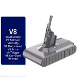 dyson v8 sv10 9500mah sony cell battery for animal absolute vacuum Dyson V8 compatible battery adapter attachment