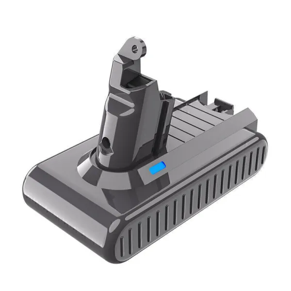 Cordless vacuum cleaner battery pack with indicator light