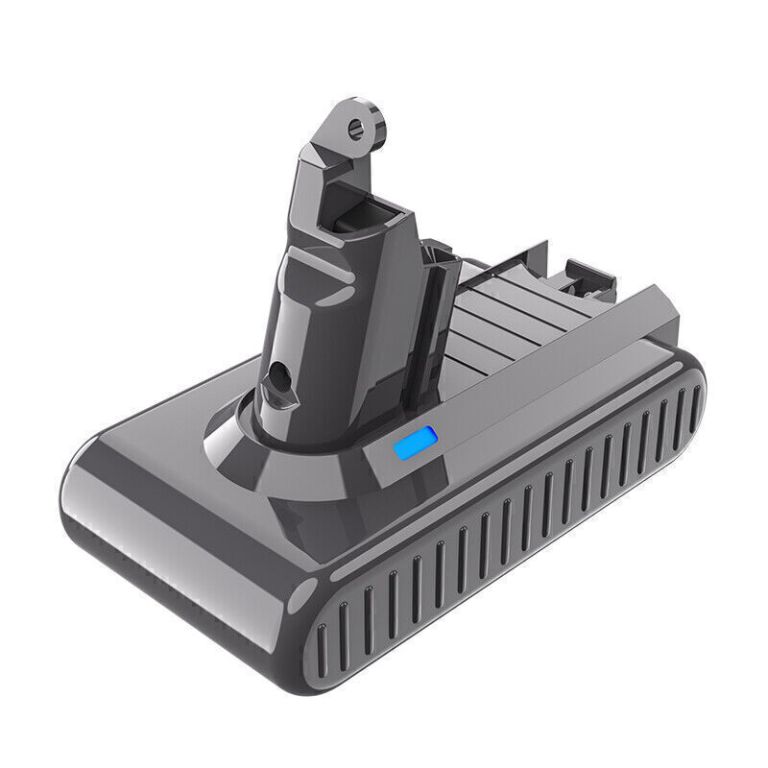 Cordless vacuum cleaner battery pack with indicator light