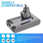 Dyson-compatible cordless vacuum replacement battery pack