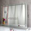 LED bathroom mirror with 10x magnetic magnifier