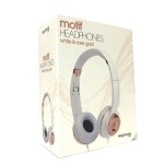 Motif white and rose gold headphones box