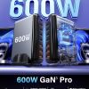 600w gan³ 8 ports fast charging station usb&type c for iphone, laptops, macbook 600W GaN3 Pro multi-port charger display