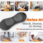 Portable massage cushion for chairs and car seats