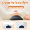 electric back massager triple fusion back massager traction lifting & heat au Person using lower back massager for relaxation