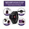 equipmed fall detection alarm watch/pendant with gps and sos emergency button, for seniors, location tracking, 2 way calling, iphone and android compatible Lightweight SOS emergency device worn as watch or pendant
