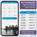 equipmed fall detection alarm watch/pendant with gps and sos emergency button, for seniors, location tracking, 2 way calling, iphone and android compatible Mobile tracking app with alerts and history logs