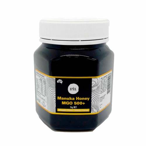 Jar of Manuka honey MGO 500+
