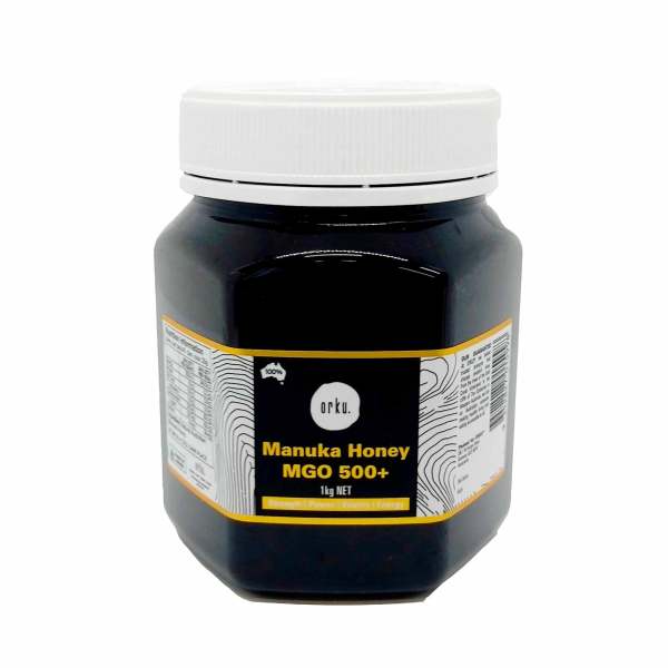 Jar of Manuka honey MGO 500+