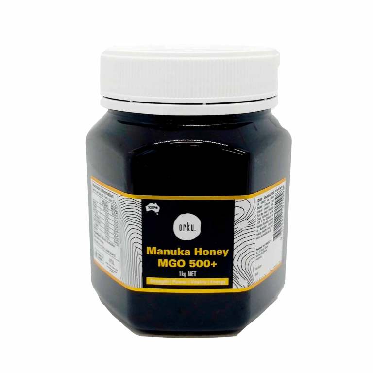 Jar of Manuka honey MGO 500+