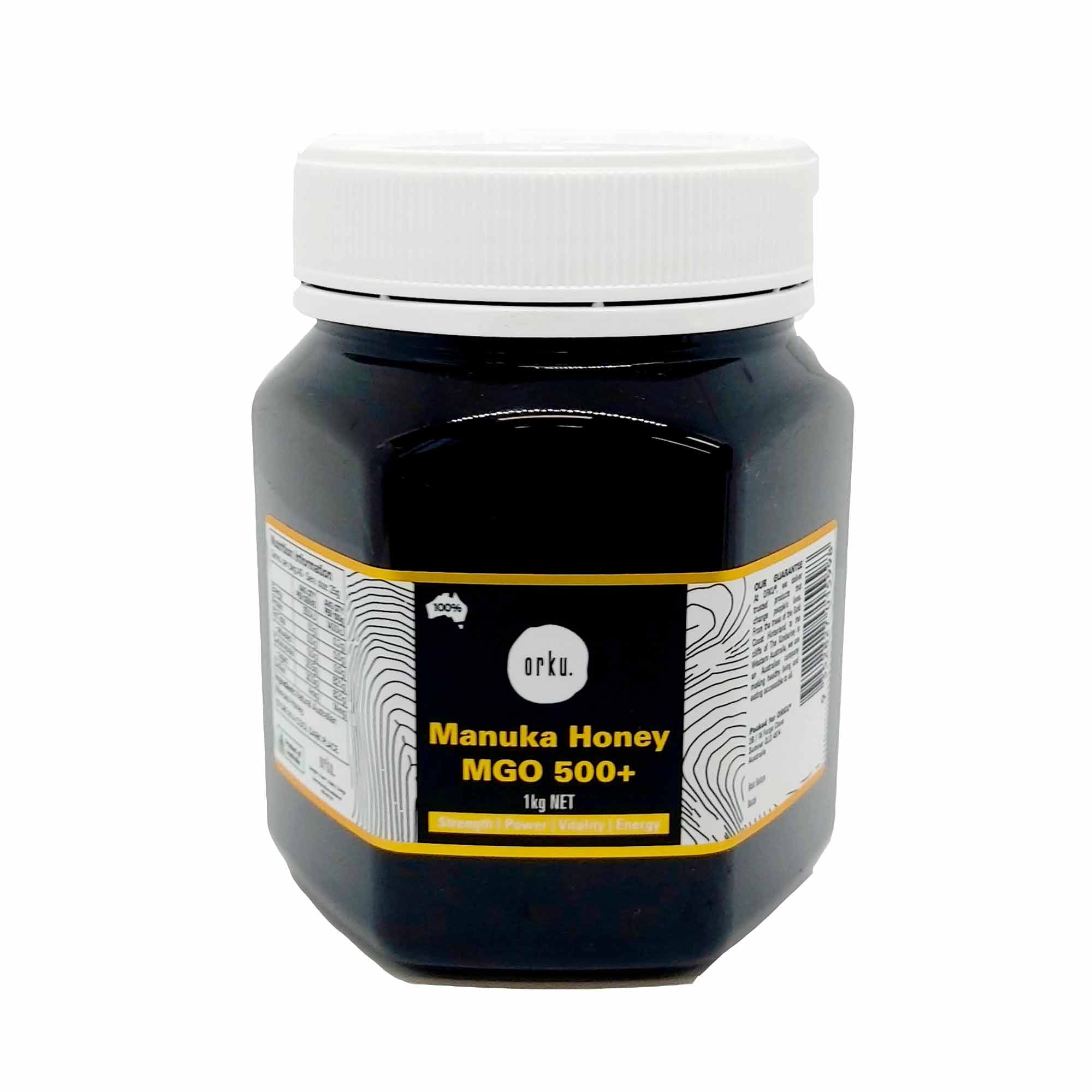 Jar of Manuka honey MGO 500+