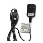 Black salt lamp power adapter with inline switch
