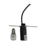 Small light bulb and black lamp holder