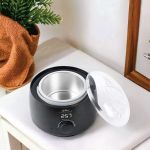 500ml electric wax warmer digital black hair removal depilatory heater Digital wax warmer on bathroom countertop