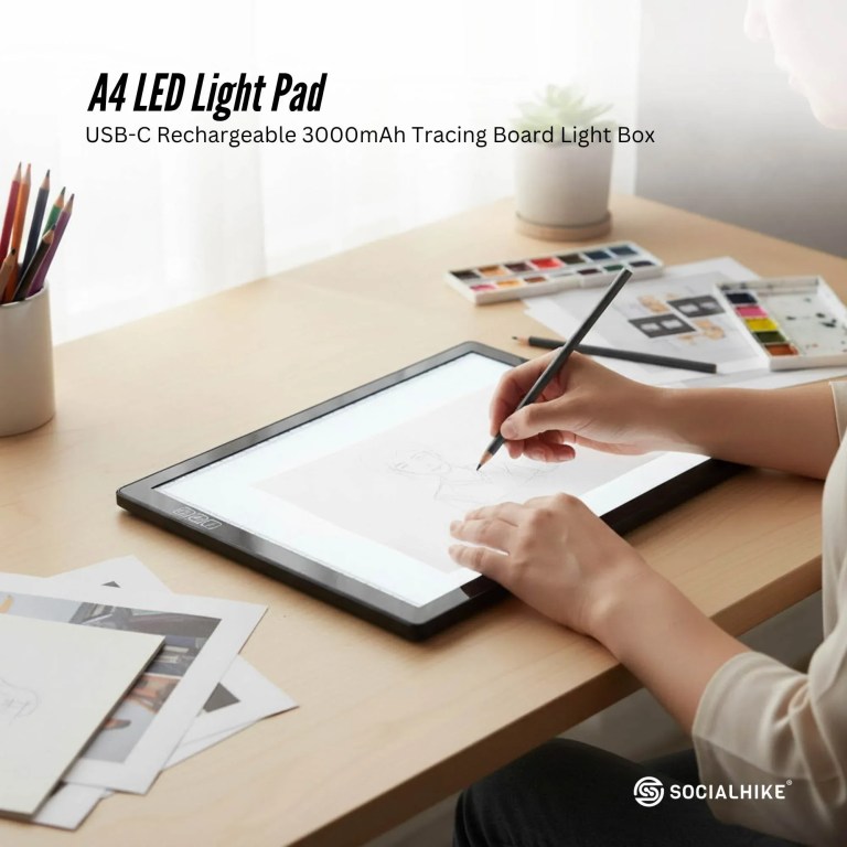 A4 LED light pad for tracing drawings