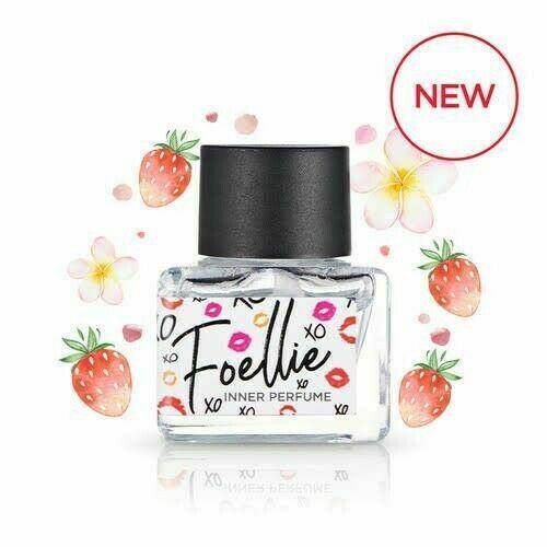 Foellie Inner Perfume bottle with strawberries and flowers