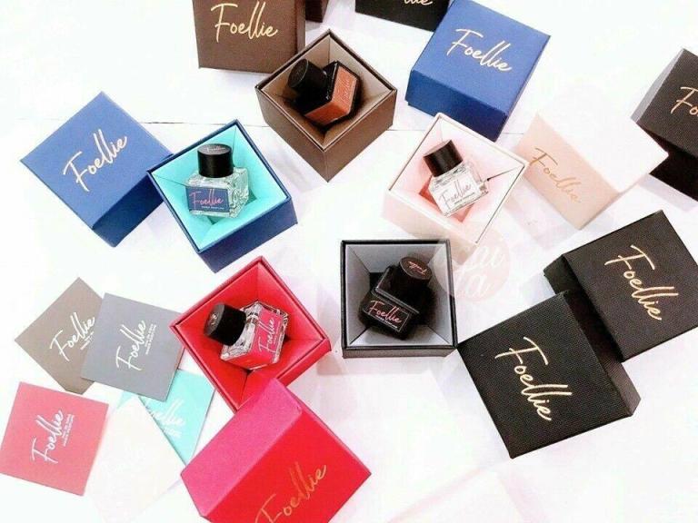 foellie beauty feminine care hygiene cleanser inner perfume 5ml eau de bebe vogue Foellie perfume bottles in colourful gift boxes