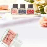 foellie beauty feminine care hygiene cleanser inner perfume 5ml eau de bebe vogue Foellie inner perfume bottles with roses backdrop