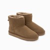 ugg boots genuine australian sheepskin unisex mini classic suede (olive, eu40) Chestnut suede ankle boots with shearling lining