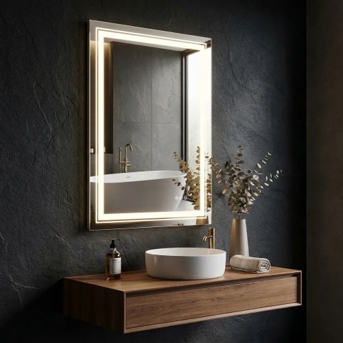 v355 ia rwm 7050 00.webp Modern bathroom vanity with LED-lit mirror