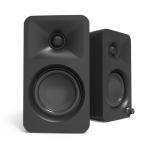 Pair of black bookshelf speakers