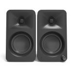 Pair of black bookshelf speakers
