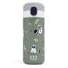v398 mo 36334073 00.webp Green reusable bottle with raccoon illustrations