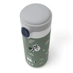 monbento mb pop insulated bottle raccoon Green kids water bottle with raccoon illustrations