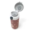 monbento mb pop insulated bottle fox Children’s insulated water bottle with flip lid open