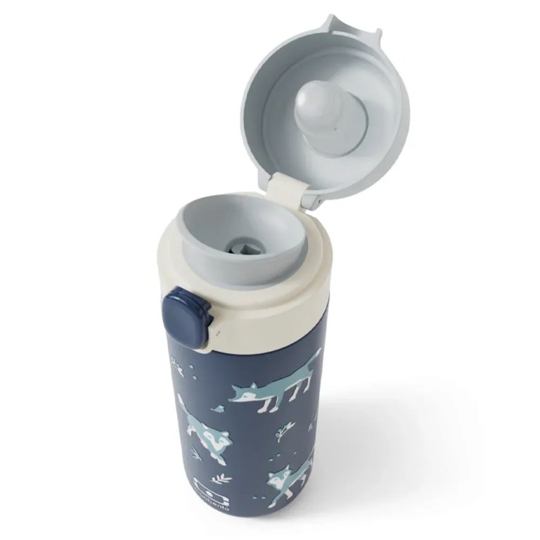 monbento mb pop insulated bottle wolf Children’s insulated drink bottle with flip-top lid