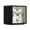 Black cube mantel clock with cream dial