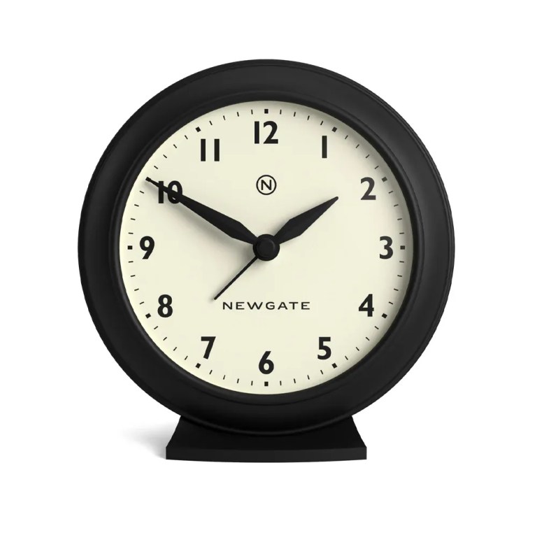 v398 ng almpac13k 00.webp Black Newgate analogue clock showing ten past ten