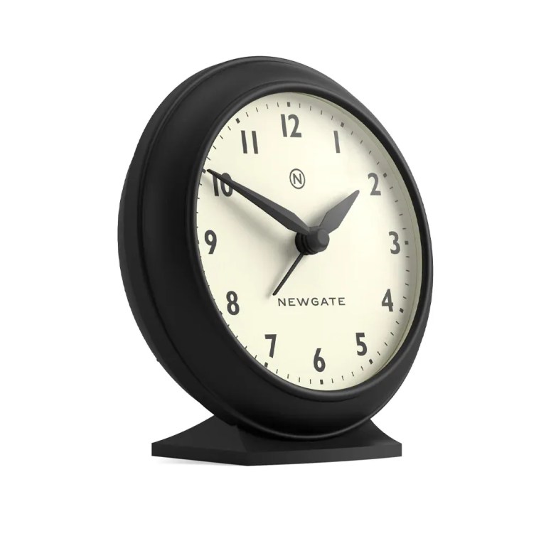 newgate pacific mantel clock black Black Newgate desk clock showing ten past ten