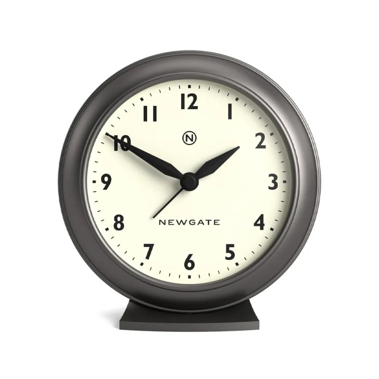 v398 ng almpac13mgr 00.webp Black mantel clock with cream face