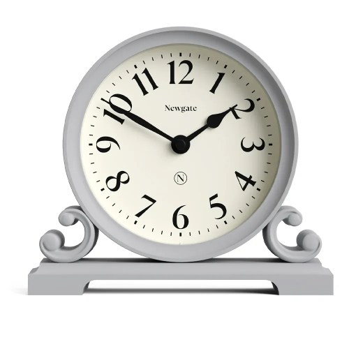v398 ng mandiv183cgy 00.webp Grey mantel clock showing ten past ten