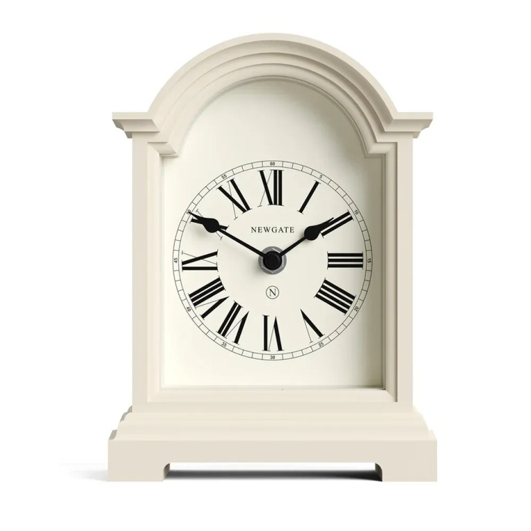 v398 ng manfill338vc 00.webp Cream mantel clock with Roman numerals