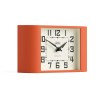 newgate mini metro mantel clock pumpkin orange Retro orange rectangular mantel clock with cream face