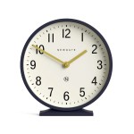 Modern navy desk clock showing ten past ten